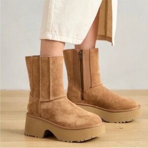 UGG Women's Chestnut Classic Short New Heights Boot Bootie New